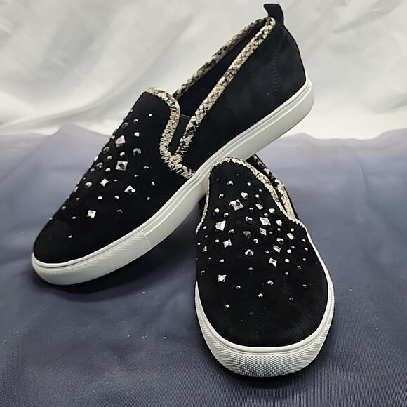 DONALD/PLINER STYLE SANYA BEADED SUEDE/LEATHER UPPERS WOMAN'S 8.5 LOAFERS VGUC - Picture 14 of 16